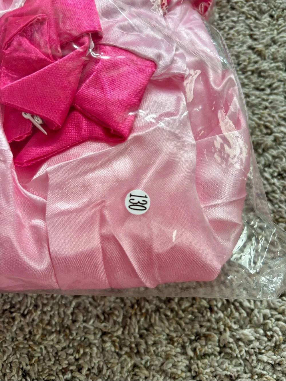 NIP Princess Peach Costume with Crown & Jewel Pin - Size 130